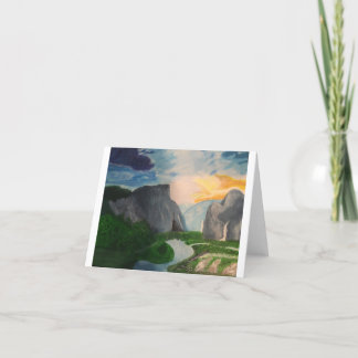 Über dem Berg Dankeskarte