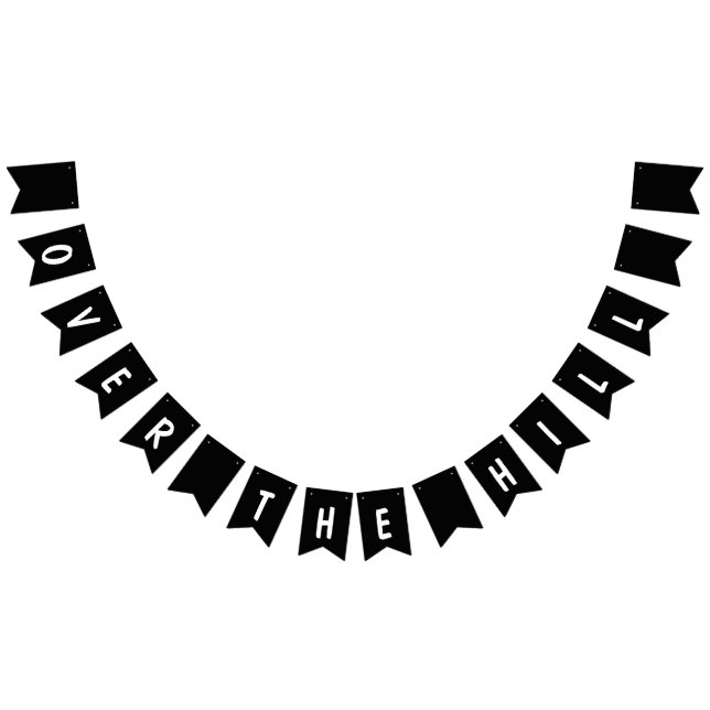 Über dem Berg Schwarz & Weiß Wimpelkette (Alle)