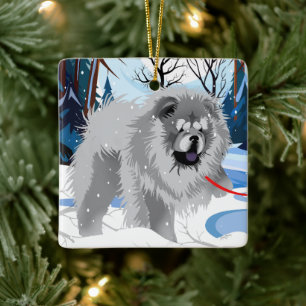 ÜBER DEM FLUSS Blue Chow 2023 Ornament