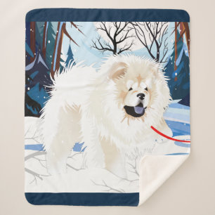 ÜBER DEM FLUSS Cream Chow Sherpa Decke Sherpadecke