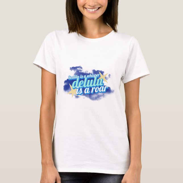 Über dem Flüstern inspirierender T - Shirt (Vorderseite)