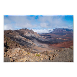 über dem Haleakala-Krater vom Rand aus Fotodruck