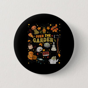 Über dem Halloween Garden Wall Pumpkin Fall Danke Button