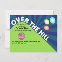 Über dem Hill 50. Geburtstag laden Sie Text indivi