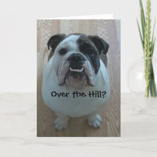 Über dem Hill English Bulldog Birthday Card Karte
