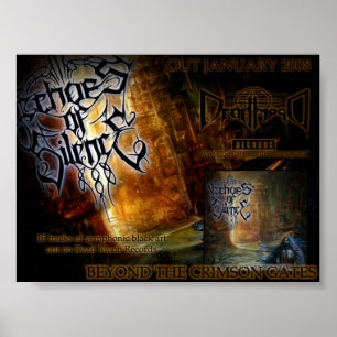 Über dem Hochrot hinaus versieht Plakat mit einem