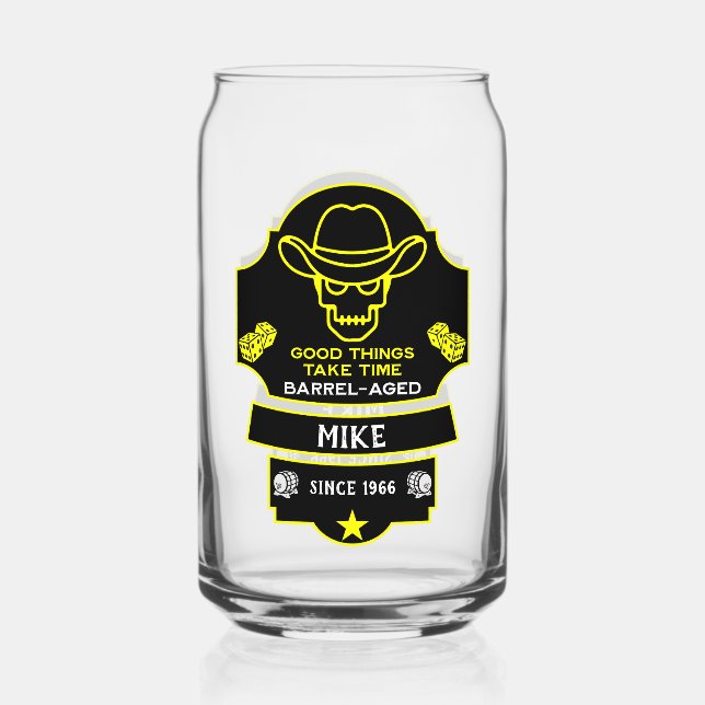 Über dem Hügel Alt werden Dosenglas (Vorderseite)