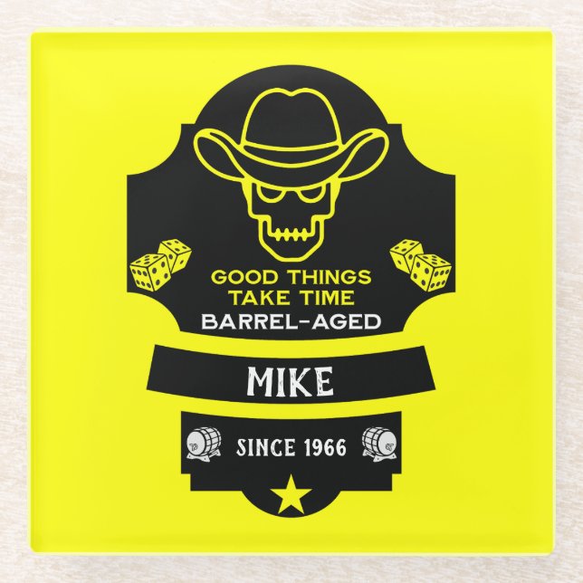 Über dem Hügel Alt werden Glasuntersetzer (Vorderseite)