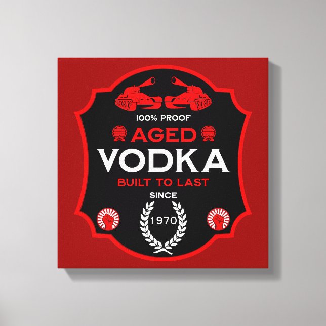 Über dem Hügel bei Vodka Drinker Leinwanddruck (Vorderseite)