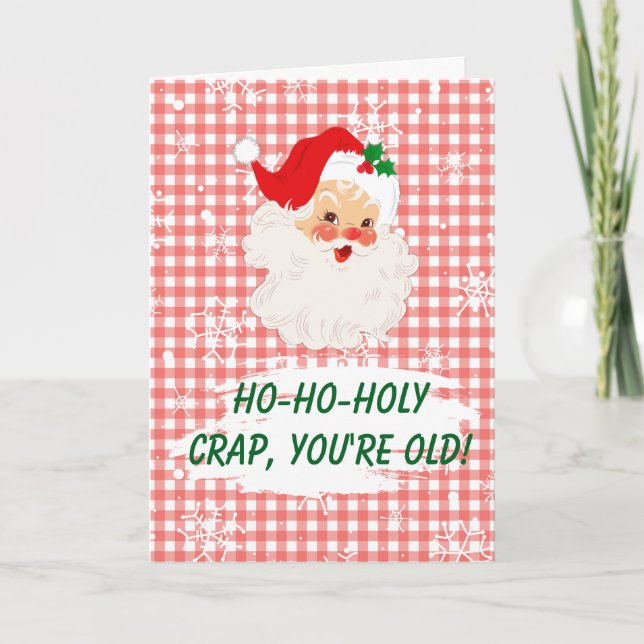 Über dem Hügel Funny Christmas Geburtstag Karte (Vorderseite)