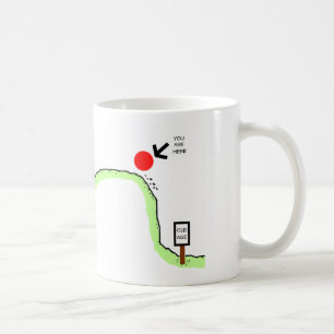 Über dem Hügel - Geburtstags-Spaß Tasse