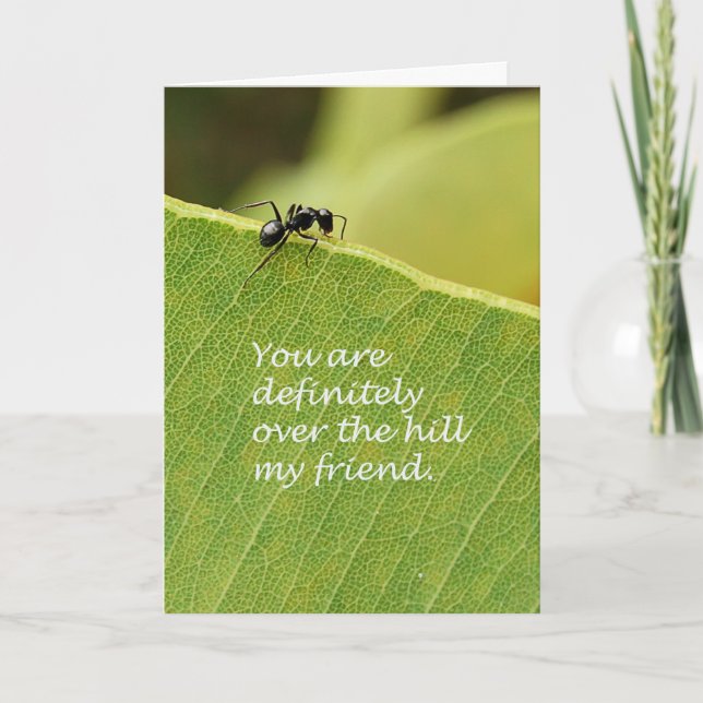 Über dem Hügel Karte (Vorderseite)