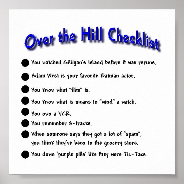 Über dem Hügel Poster (Vorne)