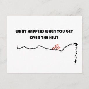 Über dem Hügel Postkarte
