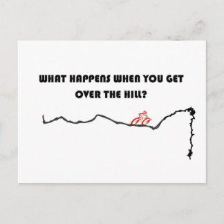 Über dem Hügel Postkarte