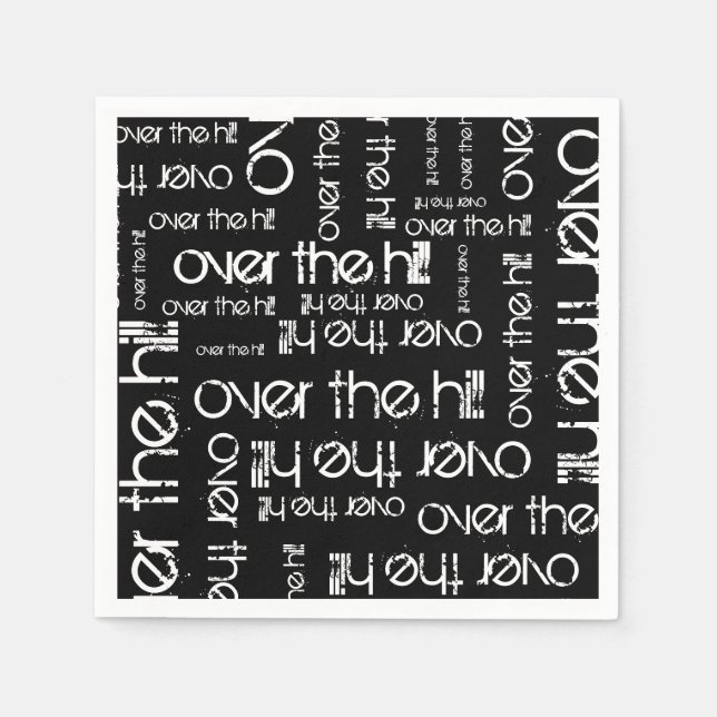 Über dem Hügel Serviette (Vorderseite)