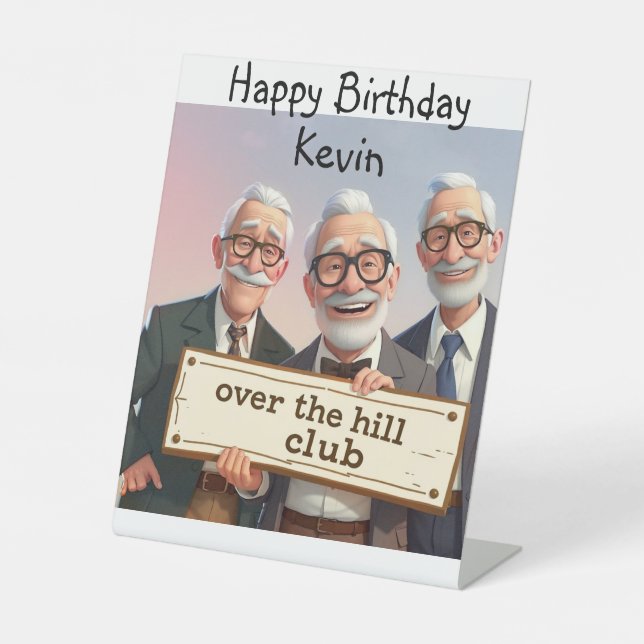 Über dem Hügel Sockelschild (Vorderseite)