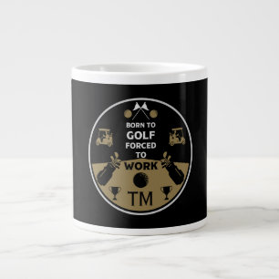 Über dem Hügel zum Geburtstag Golfer Jumbo-Tasse