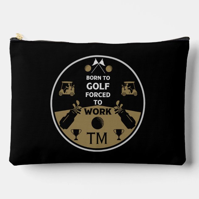 Über dem Hügel zum Geburtstag Golfer Zubehörtasche (Vorderseite)