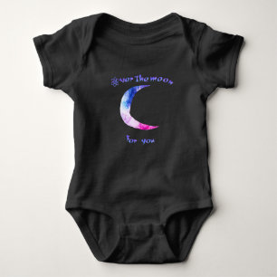 Über dem Mond Babybody Anzug Babybodysuit Baby Strampler