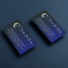 Über dem Mond Babyduschbücher für Baby Begleitkarte