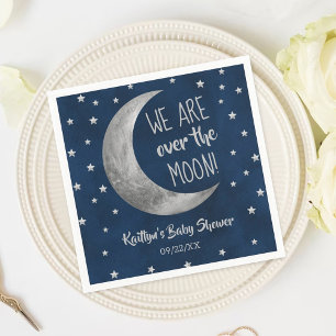 Über dem Mond Babydusche Napkins Serviette