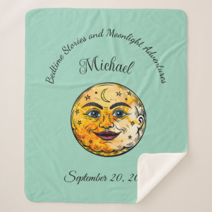 Über dem Mond Babyduschenfest Sherpadecke