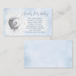 Über dem Mond Blue Baby Duschbücher für Baby Begleitkarte