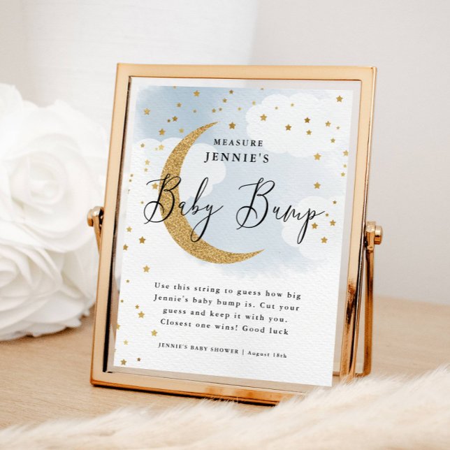 Über dem Mond Blue Mass the Bump Shower Game Poster (Von Creator hochgeladen)