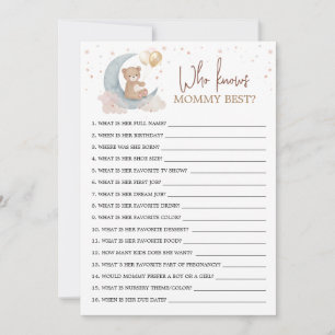 Über dem Mond, der meine beste Spielkarte kennt Einladung