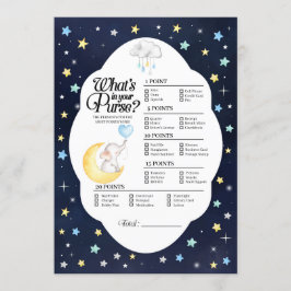 Über dem Mond Elefant, was in deinem Handspiel ist Einladung