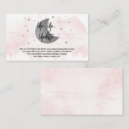 Über dem Mond | Girls Baby Shooting Cards Begleitkarte