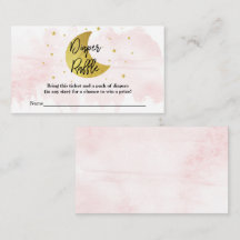 Über dem Mond | Girls Baby Shower Diaper Raffle