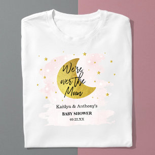 Über dem Mond   Girls Baby Shower T-Shirt