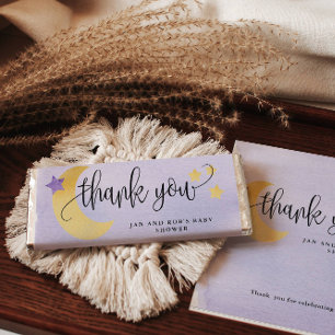 Über dem Mond, Lila Bonbonpapier-Bar-Wrapper Flyer