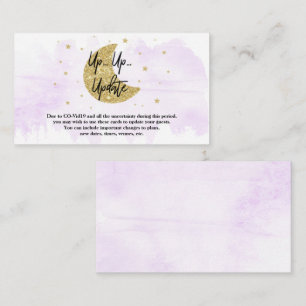 Über dem Mond   Neutrale Baby-Duschaktualisierkart Begleitkarte