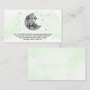 Über dem Mond   Neutrale Baby-Duschaktualisierkart Begleitkarte