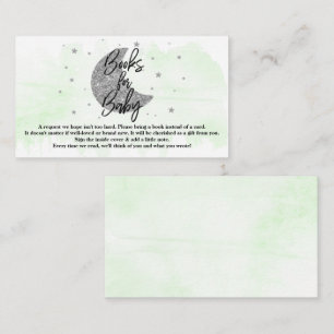 Über dem Mond Neutrale Babyduschbücher für Kinde Begleitkarte