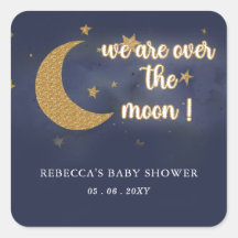 Über dem Mond - Neutrale Babydusche