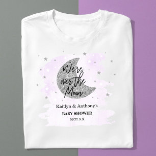 Über dem Mond   Neutrale Babydusche T-Shirt