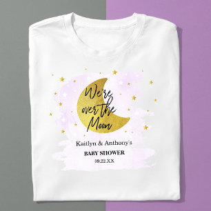 Über dem Mond   Neutrale Babydusche T-Shirt
