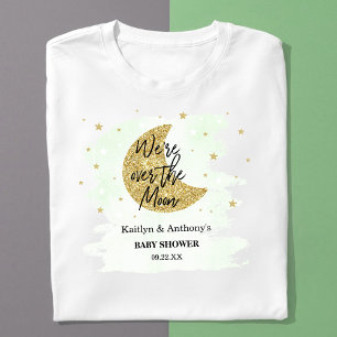 Über dem Mond   Neutrale Babydusche T-Shirt