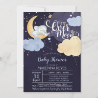 Über dem Mond schlafend Elefantenjunge Dusche in