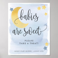 Über dem Mond sind blaue Babys süße Leckerei/Gefal