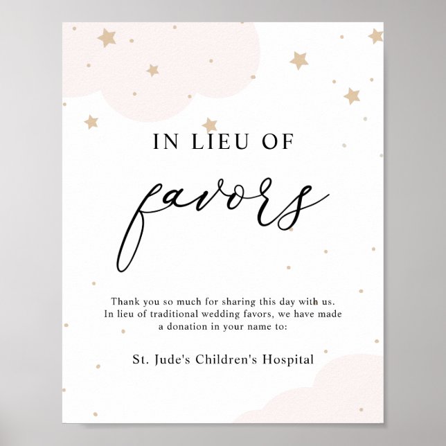 Über dem Mond Twinkle Stern in Lieu der Lieblings  Poster (Vorne)