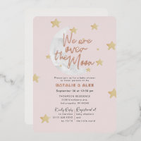 Über dem Mond und den Sternen Girl Shower Foil