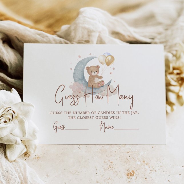 Über dem Mond, wie viele Kanadier Babydusche Begleitkarte (Von Creator hochgeladen)