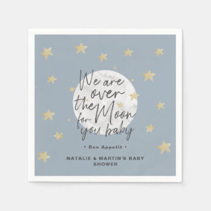 Über dem Moon Boy Babyduschpapier Napkins Serviette