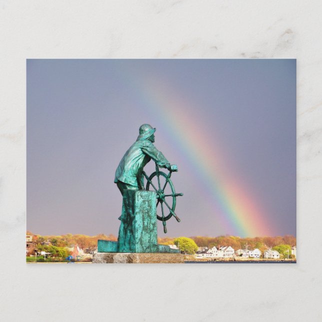 Über dem Regenbogen in Gloucester Postkarte (Vorderseite)