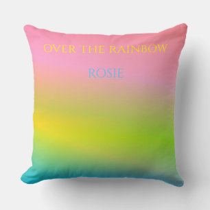 "Über dem Regenbogen" personalisiertes Kissen. Kissen